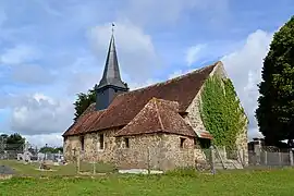 The church in La Lande-de-Lougé