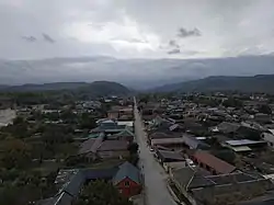View of Shalazhi from the minaret of Shalazhi Mosque.