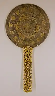 Mirror, Filippovka kurgan 1, 4th century BCE.