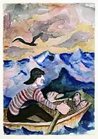 Byron Randall,'Glousterman', Tacuba Mexico 1940 series (Mariners' Museum)