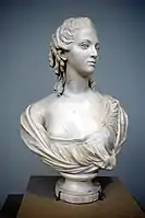 Marble bust of Madame Victoire, by Louis-Claude Vasse, 1763, Paris. France. National Museum of Scotland, Edinburgh