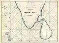 1775 maritime map or nautical chart of southern India and Ceylon by Jean-Baptiste d'Après de Mannevillette.