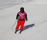 Yang Shuorui at women's freeski slopestyle