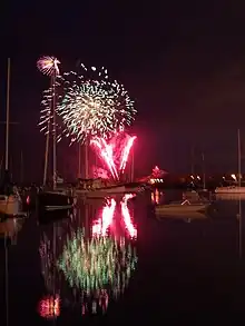Image 10A Victoria Day fireworks display from Ontario Place (from Canadian royal symbols)