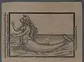 'A most strange and true report of a monstrous fish' Illustration from an early printed report of a Mermaid sighting, 1604
