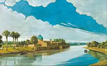 River Scene on the Banks of the Tigris, 1920, oil on canvas, 631 × 982 mm. Mathaf: Arab Museum of Modern Art.