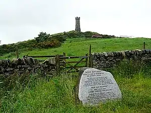 Agnew Monument on Tor of Craigoch hill fort
