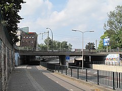 Almelo, spoorviadukt bij de Wierdensestraat