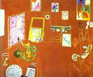 Henri Matisse, L'Atelier Rouge, 1911, oil on canvas, 162 × 130 cm., The Museum of Modern Art