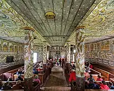 Group of visitors in the church