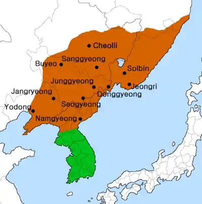 Balhae in 830 AD