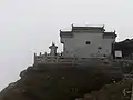 Buddhist temple on Red Clouds Golden Summit