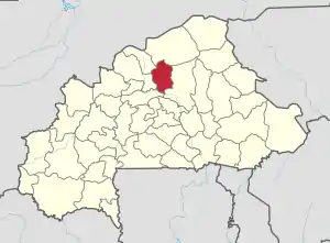 Location in Burkina Faso