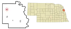 Location of Lyons, Nebraska