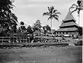 Bingkudu Mosque with surrounding pond and buildings during 1890–1916