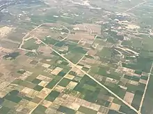 Image 34Agricultural fields in the Kampong Cham province, aerial (from Agriculture in Cambodia)
