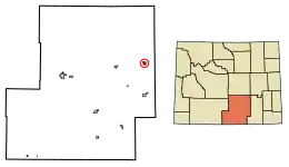 Location of Medicine Bow in Carbon County, Wyoming