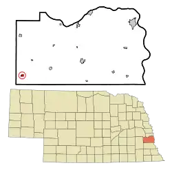 Location of Eagle, Nebraska