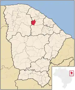 Location in Ceará state