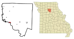 Location of Brunswick, Missouri