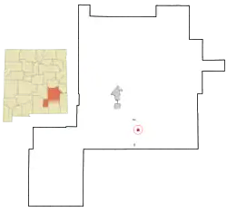 Location of Hagerman, New Mexico