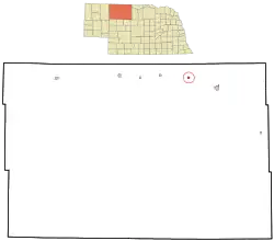 Location of Crookston, Nebraska