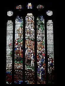 The Great Hall Memorial Window at the Arts Centre te Matatiki Toi Ora.