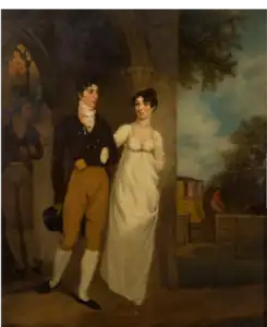 Portrait of the artist's brother and sister-in-law on their wedding day, Thomas and Maria Clover née Cook were married in 1804 (undated)