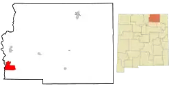 Location of Angel Fire, New Mexico