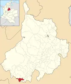 Location of the municipality and town of Florián in the Santander Department of Colombia.
