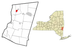 Location of Kinderhook, New York