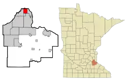 Location of the city of West St. Paulwithin Dakota County, Minnesota