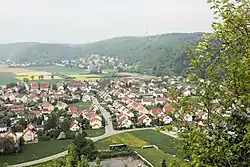 Tegernheim seen from Donaustauf Castle