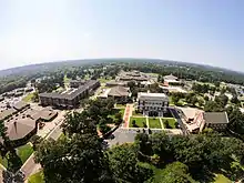 Drone shot of East Texas Baptist University