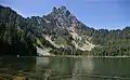 The southeast subsidiary subpeak (5,831 ft) of Merchant Peak from Eagle Lake.