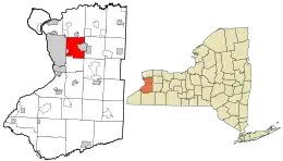 Location in Erie County and the state of New York.