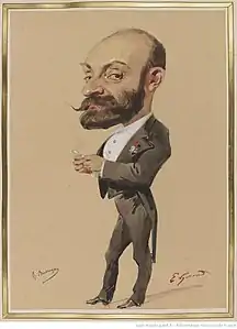Caricature by Eugène Giraud, 1867