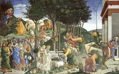 Image 4Youth of Moses by Sandro Botticelli, 1481-82, Sistine Chapel