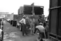 Migratory workers at the Norfolk end of the Norfolk-Cape Charles ferry on their way to pick potatoes and onions at Onley, Virginia (1940)