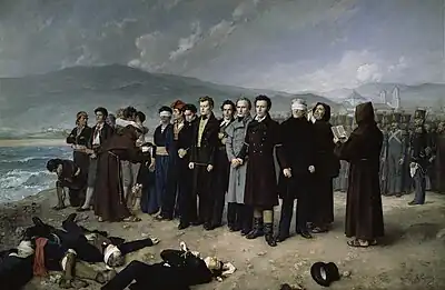 Image 17Execution of José María de Torrijos y Uriarte and his men in 1831 as Spanish King Ferdinand VII took repressive measures against the liberal forces in his country (from Liberalism)