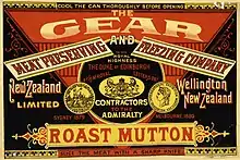 photo of label for canned meat