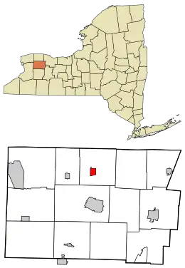 Location in Genesee County and the state of New York