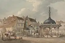 Corn Hill and Moot Hall c1820