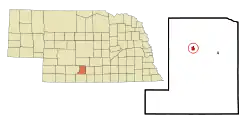 Location of Elwood, Nebraska
