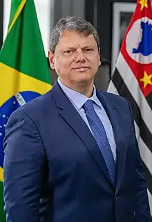 Governor of São PauloTarcísio de Freitasfrom Rio de Janeiro, Rio de Janeiro