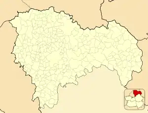 Copernal, Spain is located in Province of Guadalajara