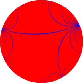 Infinite-order apeirogonal tiling