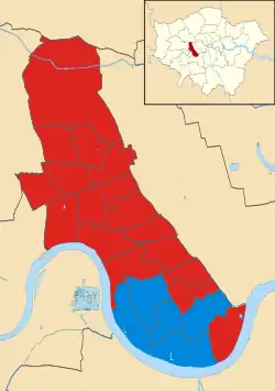 Hammersmith and Fulham 2022 results map
