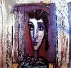 Muslim Mulliqi, Head, 1993 oil on plywood, 90 × 95&nbsp;cm