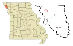 Location of Craig, Missouri